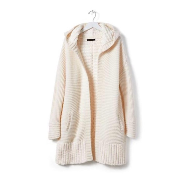 Banana Republic Sweaters - Banana Republic | NWOT Cream Hood Sweater